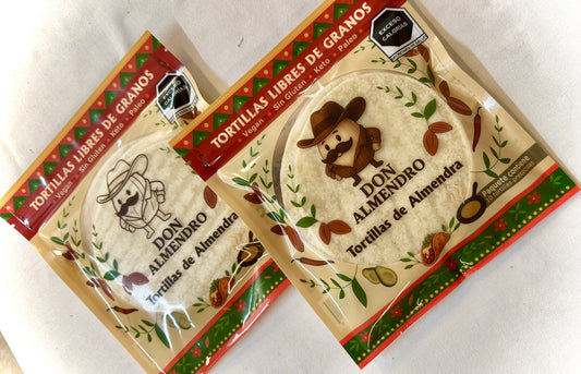 3 Paquetes de 10 Tortillas Libres de Granos